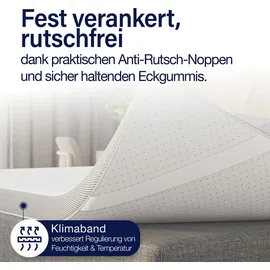 knerst Topper 7-Zonen-Komfort 100 x 200 cm Weiß