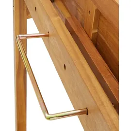 vidaXL Balkon-Stehtisch 90 x 37 x 122,5 cm Braun