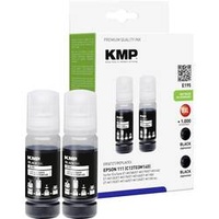 KMP Nachfülltinte ersetzt Epson 111, T03M1, Kompatibel 2er-Pack Schwarz