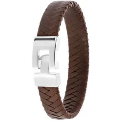 Lucardi Armband Leder Herrenschmuck   Damen 