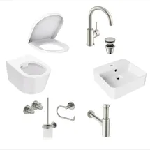 Lenz Gästebad-Set mit WC-Sitz Weiß