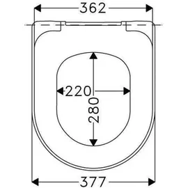 Hamberger Tube SoftClose Premium Weiß