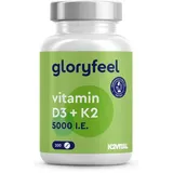 gloryfeel gloryfeel® Vitamin D3 K2 (K2Vital® von Kappa) 5.000 I.e. Tabletten 200 St