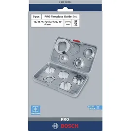 Bosch 9x PRO Kopierhülsen Set metrisch für Fräsen 140 x 58 mm