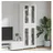 vidaXL Highboard FLORIN Hochglanz Weiß 60 x 35 x 182 cm Holzwerkstoff