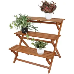 Pflanztreppe Blumentreppe Treppe Garten 3 Etagen Holz