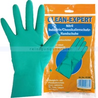 Chemikalien Schutzhandschuhe Ampri Clean Expert grün M Gr. 8-9, Nitrilhandschuhe latexfrei und silikonfrei