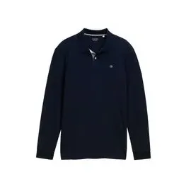 Tom Tailor Langärmliges Piqué Poloshirt Blau M