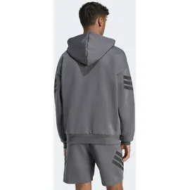 adidas Future Icons 3-Streifen Kapuzensweatjacke Herren Grau S
