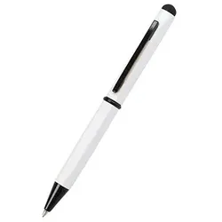 ONLINE® Kugelschreiber Hexagon Stylus weiß, Schreibfarbe: blau, 1 St.