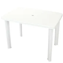 vidaXL Gartentisch 101 x 68 x 72 cm weiß