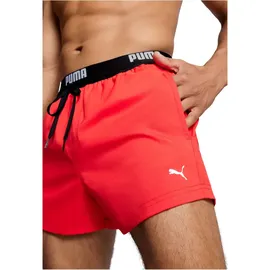 Puma Logo Badeshorts Red M