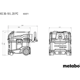 Metabo AS 36-18 L 20 PC