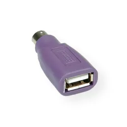 VALUE PS/2 - USB Tastatur-Adapter, violett