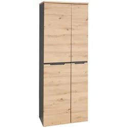 Büroschrank MEMPHIS 2-türig GH01 Front Artisan Eiche Korpus Graphit