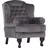 Ohrensessel New Barock Polyester 87 x 107 x 96 cm Grau