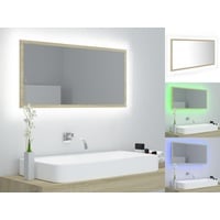 VidaXL LED-Badspiegel Sonoma-Eiche 90x8,5x37 cm Spanplatte