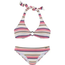 VENICE BEACH Triangel-Bikini Damen Bunt/Rosa 32 Cup A/B