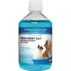 Francodex Frische Dent- und Mundhygieneflüssigkeit für Hunde und Katzen 500 ml
