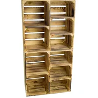 Kistenkolli Altes Land Ablageregal 2er Set 40 x 30 x 30 cm Braun