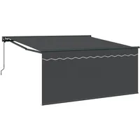VidaXL Einziehbare Markise Grau und Anthrazit 300 x 250