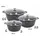 Cheffinger Topf-Set 6-tlg. 3 x Kochtopf + 3 x Deckel