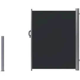 Beliani Aluminium Seitenmarkise 160 x 300 cm Grau