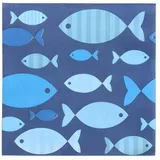 Papstar Servietten, Blue Fish