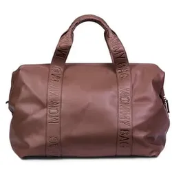 CHILDHOME Wickeltasche Mommy Bag Signatur Leder dunkelbraun