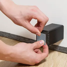 Relaxdays Antirutsch Pads für Möbel, 189er Pack, Selbstklebende Rutschstopper, 4 Größen, Eva Möbelstopper, dunkelgrau