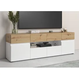 Home Affaire Rimini Lowboard 180 cm Weiß/Holzwerkstoff