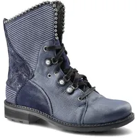 Blaue Schnürschuhe Pollonus Damen Lederschuhe, 36