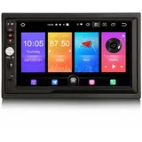 Erisin Android 10 Universal Doppel Din Autoradio GPS Navi 7 Zoll Touchscreen Unterstützt Bluetooth kabelloses CarPlay DSP Android Auto OBD2 TPMS DVB-T2 DAB+ Mirror Link 4G WiFi USB SD Quad-Core