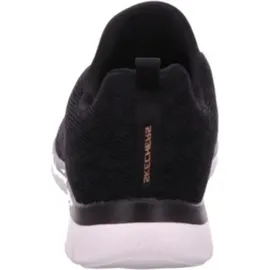 SKECHERS Summits - Leopard Spot black mesh rose gold trim 38