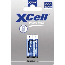 XCell Phone Accus X800AAA Ni-MH 1,2V / 800mAh (2er Blister)