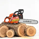 HECHT Kettensäge Motorsäge Benzin 3,2PS 40cm Schnittlänge 45cm Schwertlänge