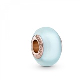 PANDORA Charm Moments "Muranoglas blau" rosévergoldet 789420C00