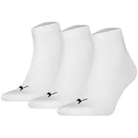 Puma Unisex Quarter Plain 3P White, 43/46