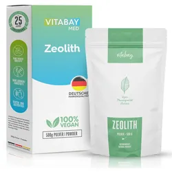 Zeolith Pulver 95% Klinoptilolith Vegan 500 g