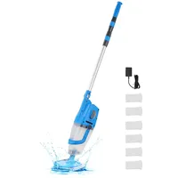 Vevor Poolsauger (100 L/min) Aufladbarer Poolreiniger, mit Verlängerungsstange,