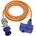 1167650303 Strom Camping-CEE-Verlängerungskabel Blau Schwarz Grau Orange 3 m H07rn