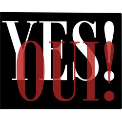 ANY IMAGE Kunstdruck »Yes! Oui!«, mehrfarbig, Alu-Dibond - bunt