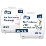 TORK kontinuierlicher Lufterfrischer im Mix Pack A3 Geruchsneutralisierer, je 3...