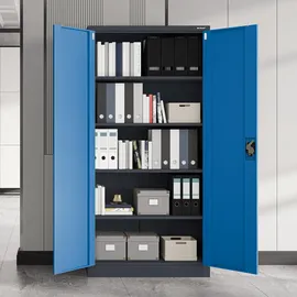 Jan Nowak Aktenschrank 185 x 90 x 40 cm blau
