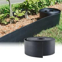 Rori Schwarze Flexible Rasenkante 10 m - Kunststoff - Raseneinfassung - Beetumrandung - 8 cm Hoch