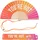Fisura – Handfächer aus Holz mit der Aufschrift You Are h*t". Modernes, farbenfrohes Accessoire mit rosa-orangefarbenem Farbverlauf, tragbarer Ventilator mit Aufhänger. Maße: 42,5 x 23 cm