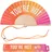 Fisura – Handfächer aus Holz mit der Aufschrift You Are h*t". Modernes, farbenfrohes Accessoire mit rosa-orangefarbenem Farbverlauf, tragbarer Ventilator mit Aufhänger. Maße: 42,5 x 23 cm