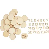 Artemio Adventszahlen "Numbers & Circles" - Beige