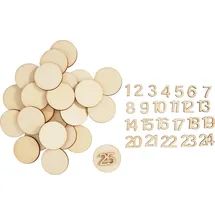 Artemio Adventszahlen "Numbers & Circles" - Beige
