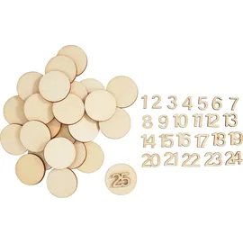 Artemio Adventszahlen "Numbers & Circles" - Beige
